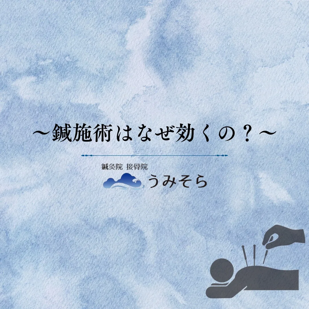 【なんで鍼施術はきくの?】